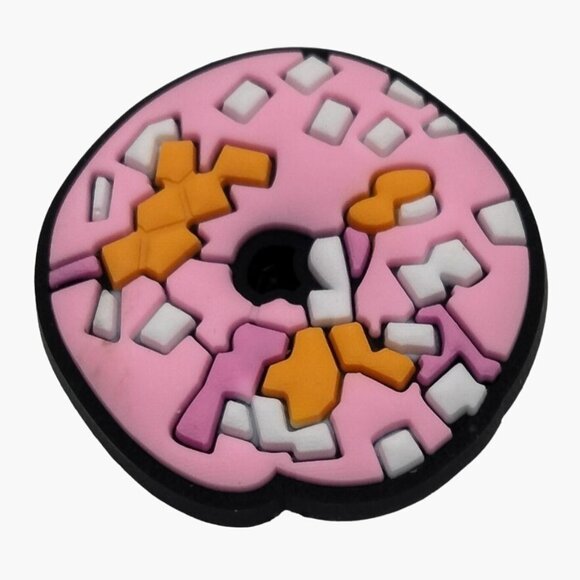 Donut Shoe Charm Pink Frosting - Picture 1 of 3